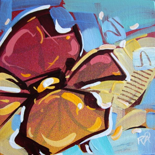 "Flower abstraction 170" original fine art by Roger Akesson "Flower abstraction 170" original fine art by Roger Akesson