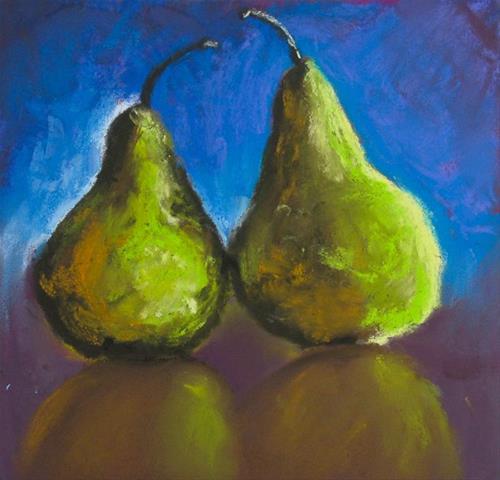 "Pears from class" original fine art by A.E.E. Miller "Pears from class" original fine art by A.E.E. Miller
