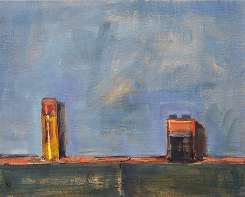 "Carmex and Duracell" original fine art by Kevin Inman "Carmex and Duracell" original fine art by Kevin Inman