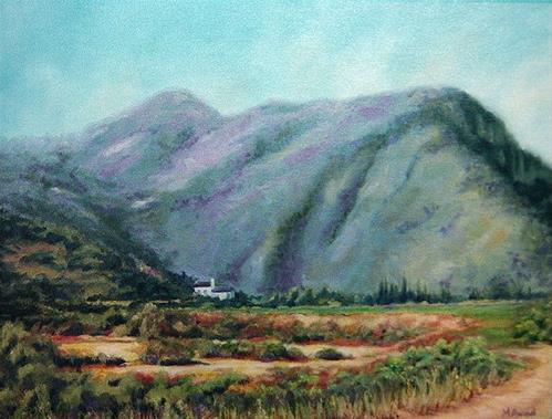 "Saint Moussa Valley, Lebanon" original fine art by Maria Levandowski "Saint Moussa Valley, Lebanon" original fine art by Maria Levandowski