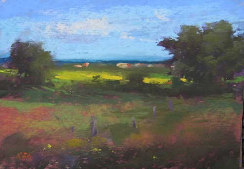"Painter's Passport France Expedition....Painting Begins!" original fine art by Karen Margulis "Painter's Passport France Expedition....Painting Begins!" original fine art by Karen Margulis