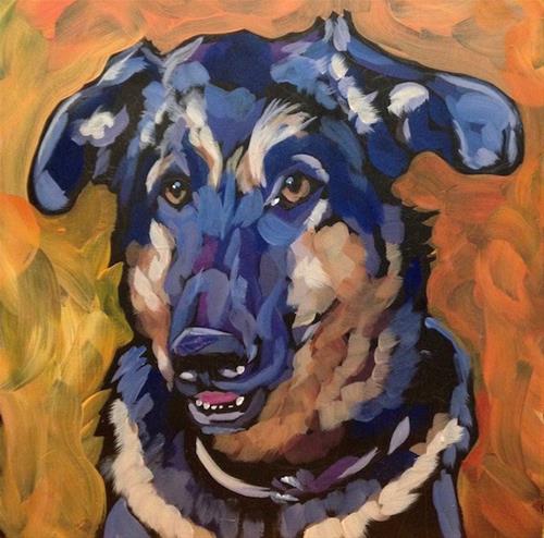 "Buddha Again" original fine art by Kat Corrigan "Buddha Again" original fine art by Kat Corrigan