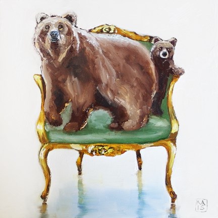 "bearly" original fine art by Kimberly Applegate "bearly" original fine art by Kimberly Applegate