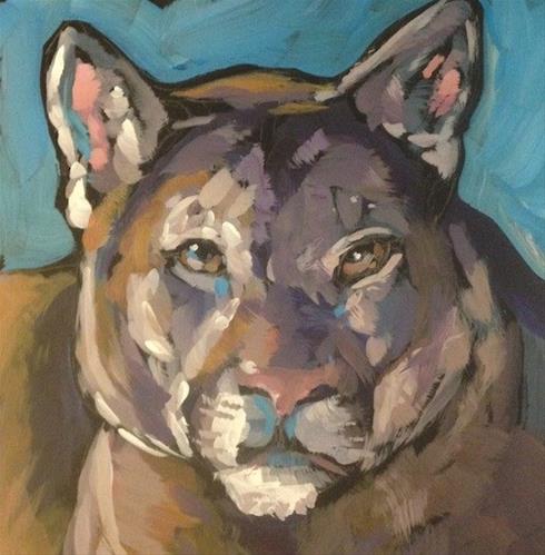 "Catamount" original fine art by Kat Corrigan "Catamount" original fine art by Kat Corrigan