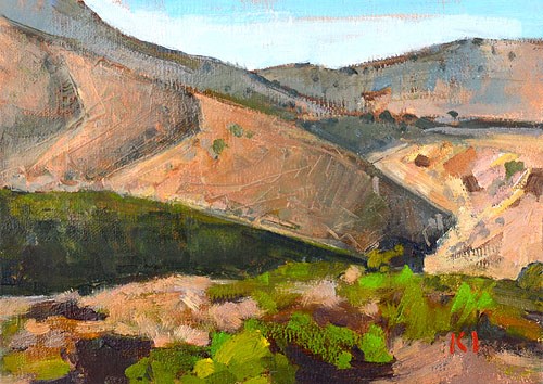 "Mission Trails Landscape" original fine art by Kevin Inman "Mission Trails Landscape" original fine art by Kevin Inman