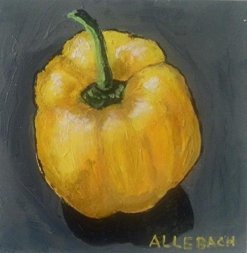 "Yellow Pepper" original fine art by Jo Allebach "Yellow Pepper" original fine art by Jo Allebach