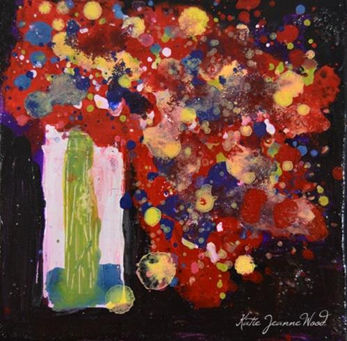 "Floral No 245" original fine art by Katie Jeanne Wood "Floral No 245" original fine art by Katie Jeanne Wood