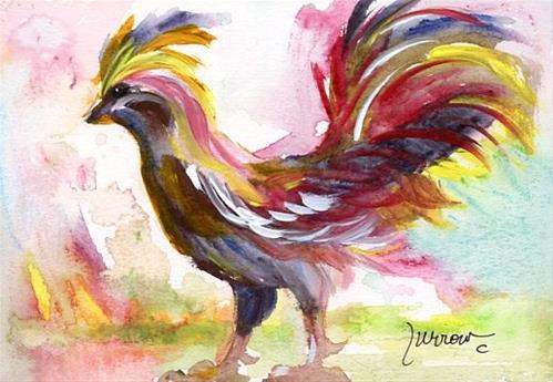 "NEW SHORT SERIES KEY WEST ROOSTERS" original fine art by Sue Furrow "NEW SHORT SERIES KEY WEST ROOSTERS" original fine art by Sue Furrow