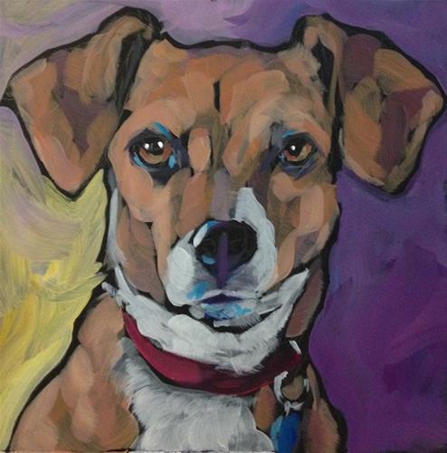 "July 3, Ruby!" original fine art by Kat Corrigan "July 3, Ruby!" original fine art by Kat Corrigan