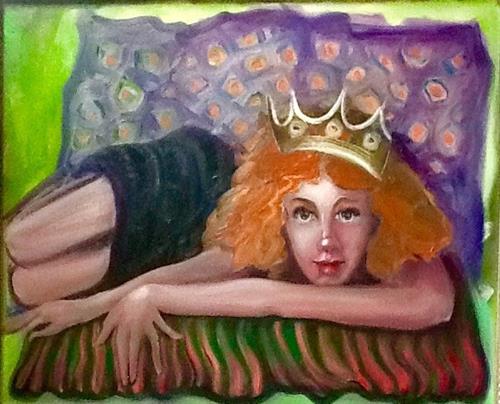 "Queen For A Day?" original fine art by Nancy Levinson "Queen For A Day?" original fine art by Nancy Levinson
