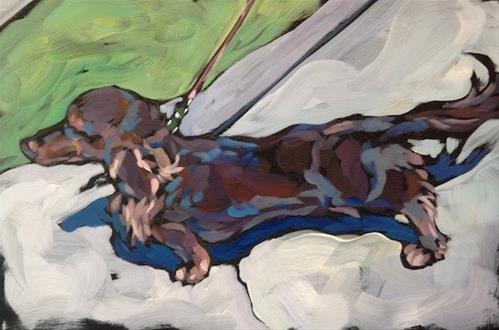 "Straining" original fine art by Kat Corrigan "Straining" original fine art by Kat Corrigan