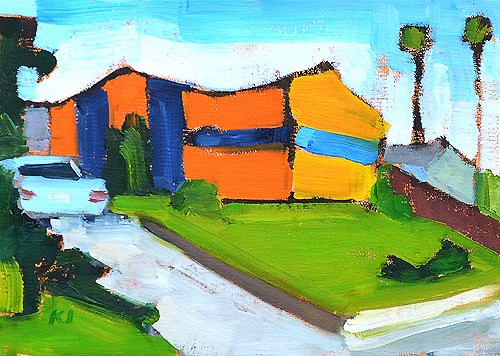 "Termite Tent, North Park" original fine art by Kevin Inman "Termite Tent, North Park" original fine art by Kevin Inman