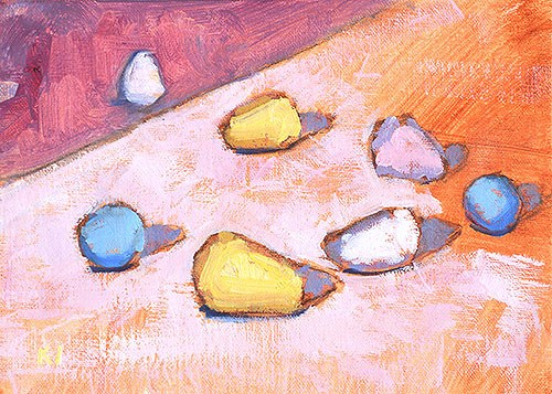 "Cadbury’s Mini Eggs" original fine art by Kevin Inman "Cadbury’s Mini Eggs" original fine art by Kevin Inman