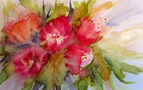 "Tulip Tango" original fine art by Molly Rohrscheib Hathaway "Tulip Tango" original fine art by Molly Rohrscheib Hathaway