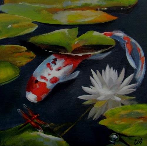 "Meet and Greet at the Lily" original fine art by ~ces~ Christine E. S. Code "Meet and Greet at the Lily" original fine art by ~ces~ Christine E. S. Code