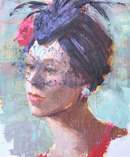 "The Fascinator" original fine art by Johanna Spinks "The Fascinator" original fine art by Johanna Spinks
