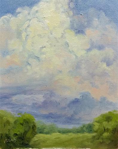 "Storm Cloud Study 1-en plein air" original fine art by Veronica Brown "Storm Cloud Study 1-en plein air" original fine art by Veronica Brown
