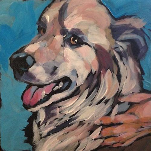 "July 14, Seabiscuit" original fine art by Kat Corrigan "July 14, Seabiscuit" original fine art by Kat Corrigan