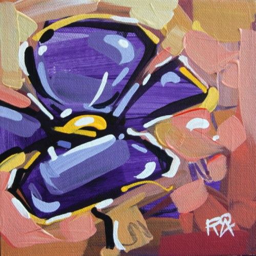 "Flower Abstraction 134" original fine art by Roger Akesson "Flower Abstraction 134" original fine art by Roger Akesson