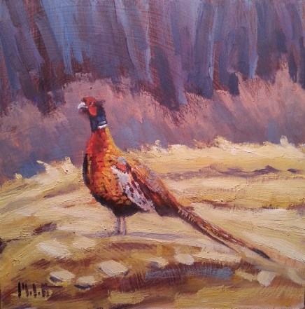 "Pheasant Autumn Animal Painting Original Oil" original fine art by Heidi Malott "Pheasant Autumn Animal Painting Original Oil" original fine art by Heidi Malott