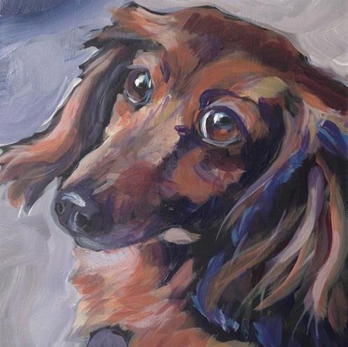 "July 7, Hershel!" original fine art by Kat Corrigan "July 7, Hershel!" original fine art by Kat Corrigan