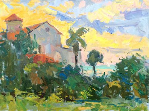 "Evening Light South Padre Island" original fine art by Michael Clark "Evening Light South Padre Island" original fine art by Michael Clark