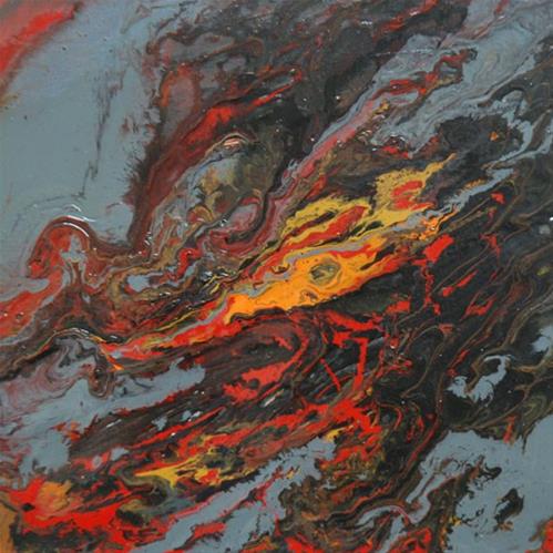 "4 - Forge, or battle between the substance and the fire" original fine art by Olga Touboltseva-Lefort "4 - Forge, or battle between the substance and the fire" original fine art by Olga Touboltseva-Lefort