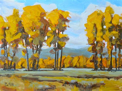 "Autumn Gold" original fine art by Peter Bain "Autumn Gold" original fine art by Peter Bain