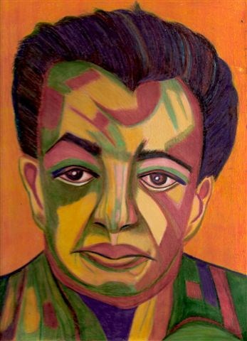 "Primitive Diego (A Portrait of Diego Rivera)" original fine art by Terri Brown-Davidson "Primitive Diego (A Portrait of Diego Rivera)" original fine art by Terri Brown-Davidson