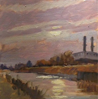 "Spalding Power Station" original fine art by Mo Teeuw "Spalding Power Station" original fine art by Mo Teeuw