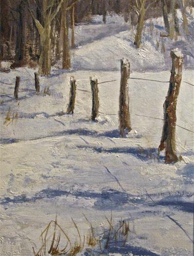 "Soft Winter Shadows" original fine art by kay keyes farrar "Soft Winter Shadows" original fine art by kay keyes farrar