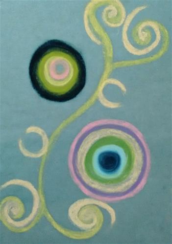 "The Beginning" original fine art by Adéla Svobodová "The Beginning" original fine art by Adéla Svobodová