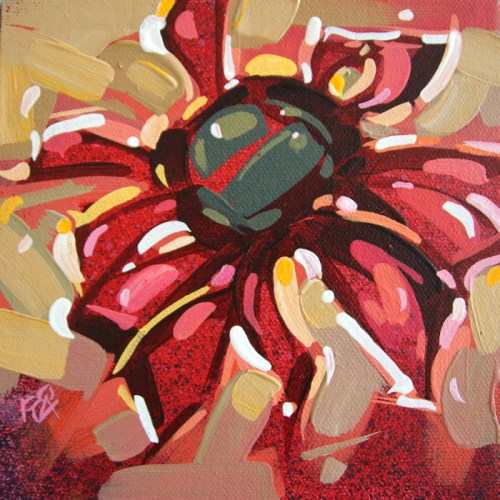 "Flower Abstraction 214" original fine art by Roger Akesson "Flower Abstraction 214" original fine art by Roger Akesson