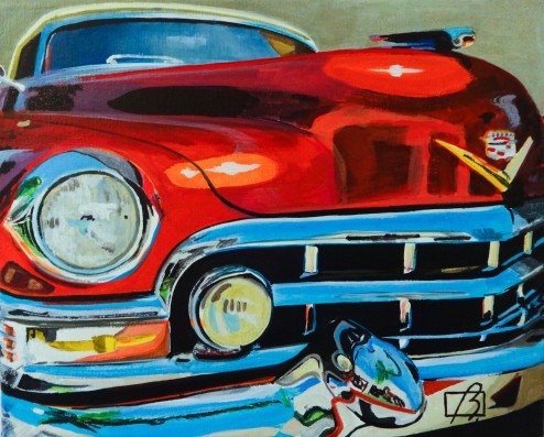 "Vintage Cadillac" original fine art by Andre Beaulieu "Vintage Cadillac" original fine art by Andre Beaulieu