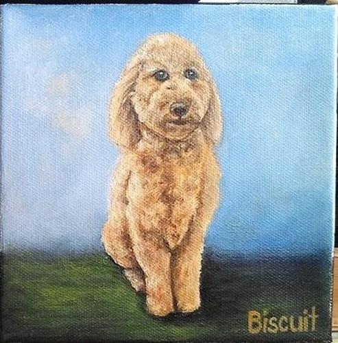 "Biscuit" original fine art by Camille Morgan "Biscuit" original fine art by Camille Morgan