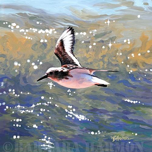 "Flying Peep" original fine art by Barbara Harmon "Flying Peep" original fine art by Barbara Harmon