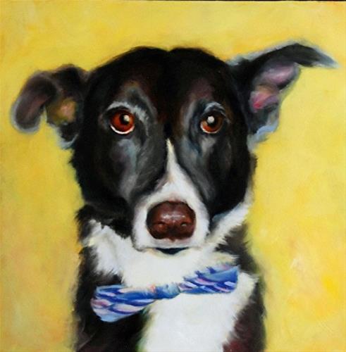 "Jillian's Dog 3" original fine art by Dorothy McLennan "Jillian's Dog 3" original fine art by Dorothy McLennan