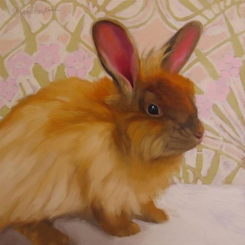 "Esperanza, painting of a rabbit" original fine art by Diane Hoeptner "Esperanza, painting of a rabbit" original fine art by Diane Hoeptner