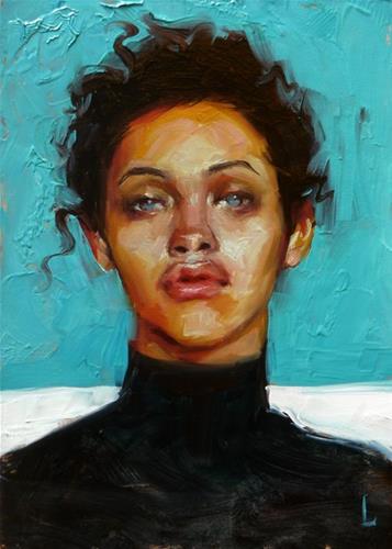 "Caribbean Blue" original fine art by John Larriva "Caribbean Blue" original fine art by John Larriva