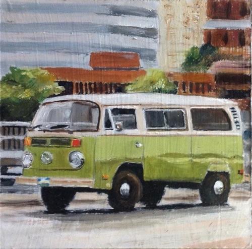 "Cruisin' In Portland" original fine art by Judy Usavage "Cruisin' In Portland" original fine art by Judy Usavage