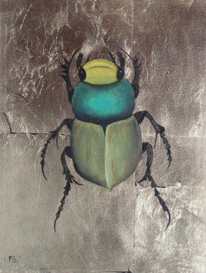 "Scarabidae Africana II" original fine art by Pera Schillings "Scarabidae Africana II" original fine art by Pera Schillings