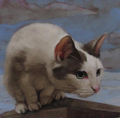 "Cat's Eye View" original fine art by Diane Hoeptner "Cat's Eye View" original fine art by Diane Hoeptner