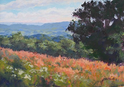 "Overlooking the Fields 5×7" original fine art by Jamie Williams Grossman "Overlooking the Fields 5×7" original fine art by Jamie Williams Grossman