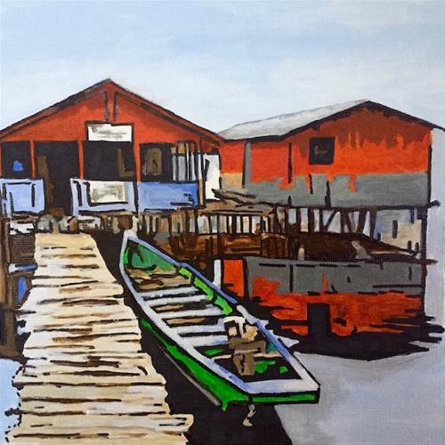 "On Stilts" original fine art by Nan Johnson "On Stilts" original fine art by Nan Johnson