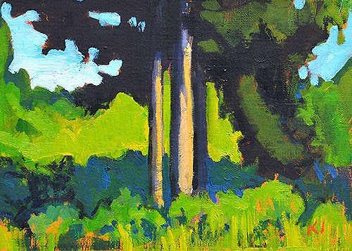 "Another of the Back Yard" original fine art by Kevin Inman "Another of the Back Yard" original fine art by Kevin Inman