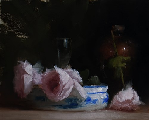 "Arrangement with Roses" original fine art by Neil Carroll "Arrangement with Roses" original fine art by Neil Carroll