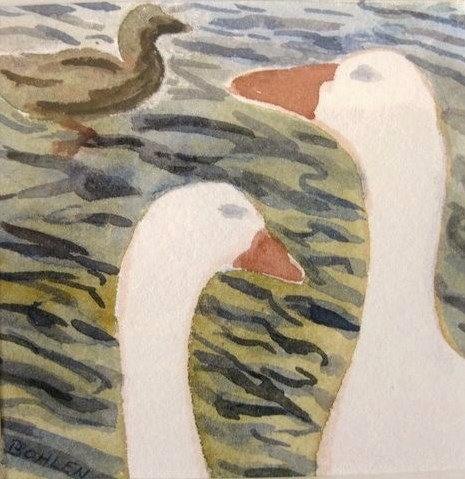 "ducks" original fine art by Priscilla Bohlen "ducks" original fine art by Priscilla Bohlen