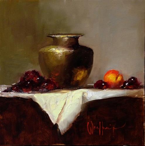 "Love Painting Brass" original fine art by Dorothy Woolbright "Love Painting Brass" original fine art by Dorothy Woolbright
