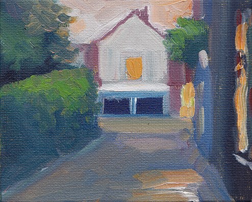 "Hitchin Evening" original fine art by J M Needham "Hitchin Evening" original fine art by J M Needham