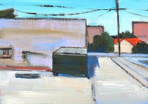 "Dumpster Behind Whole Foods" original fine art by Kevin Inman "Dumpster Behind Whole Foods" original fine art by Kevin Inman